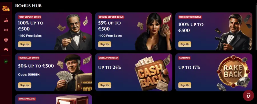 Spinogambino casino bonus